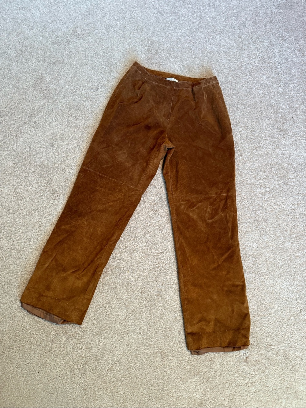 Co & Eddy Vintage Brown Western Suede Flat Front Women’s 10 Pants